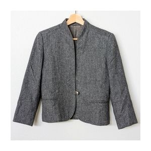 Pierre Cardin Grey Cropped Blazer Jacket, Size XS